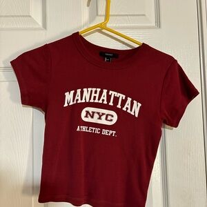 Small Red Forever 21 Baby Tee